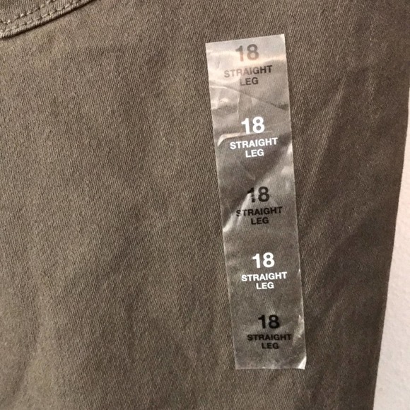 Style & Co Jeans deep moss, straight leg, high rise tummy control, size… - Picture 5 of 6